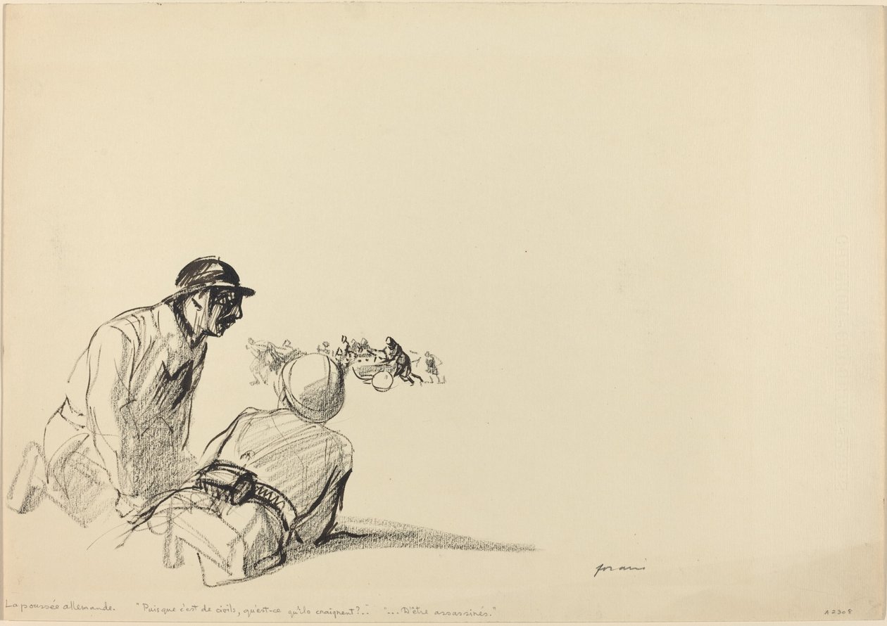 Avance alemán, c. 1914-1919 de Jean Louis Forain