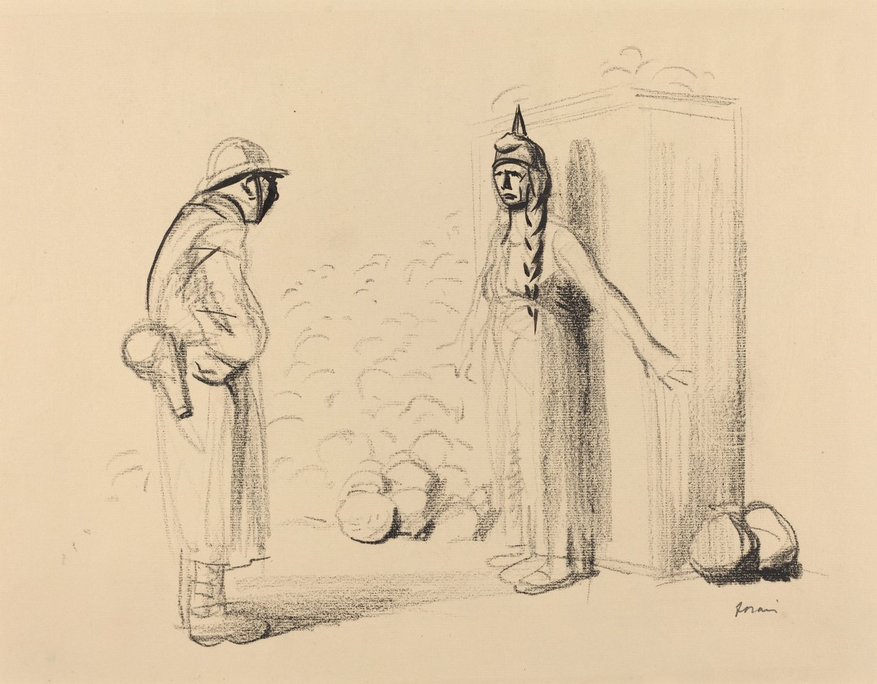 Escondiendo los louis, c. 1914-1919 de Jean Louis Forain
