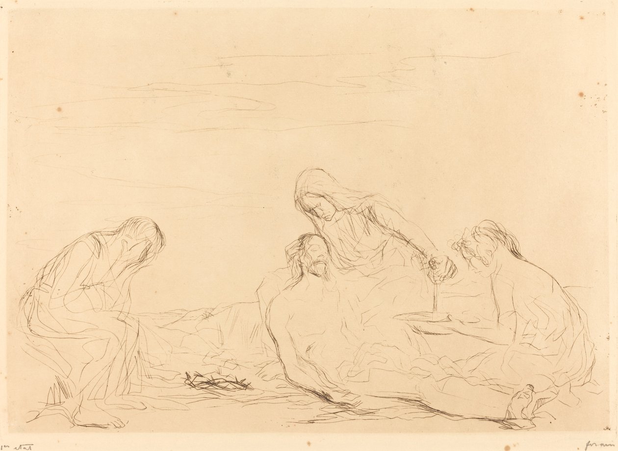 Pietá (tercera placa) de Jean Louis Forain