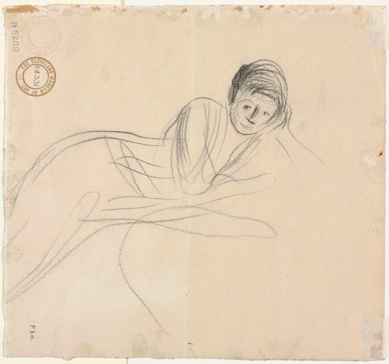 Mujer Reclining (verso) de Jean Louis Forain