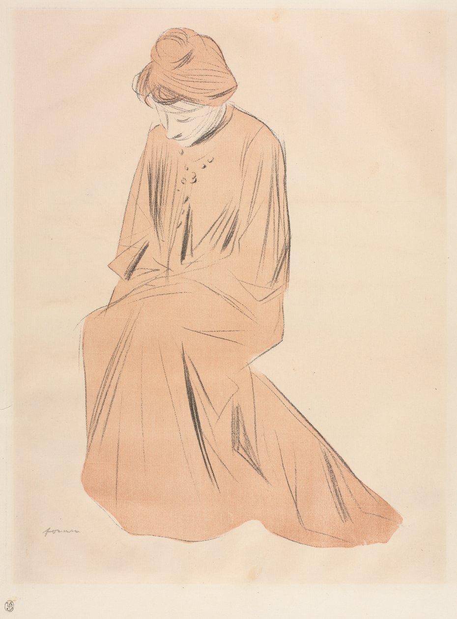Estudio de una Mujer Sentada de Jean Louis Forain