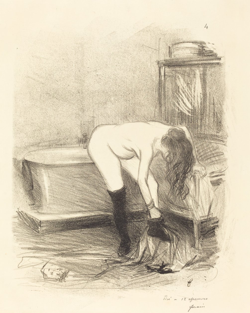 El baño (placa vertical) de Jean Louis Forain