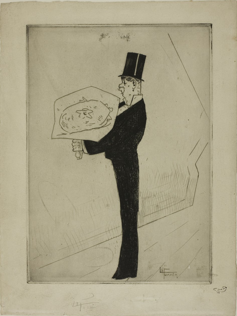 El Toff con un ramo de Jean Louis Forain