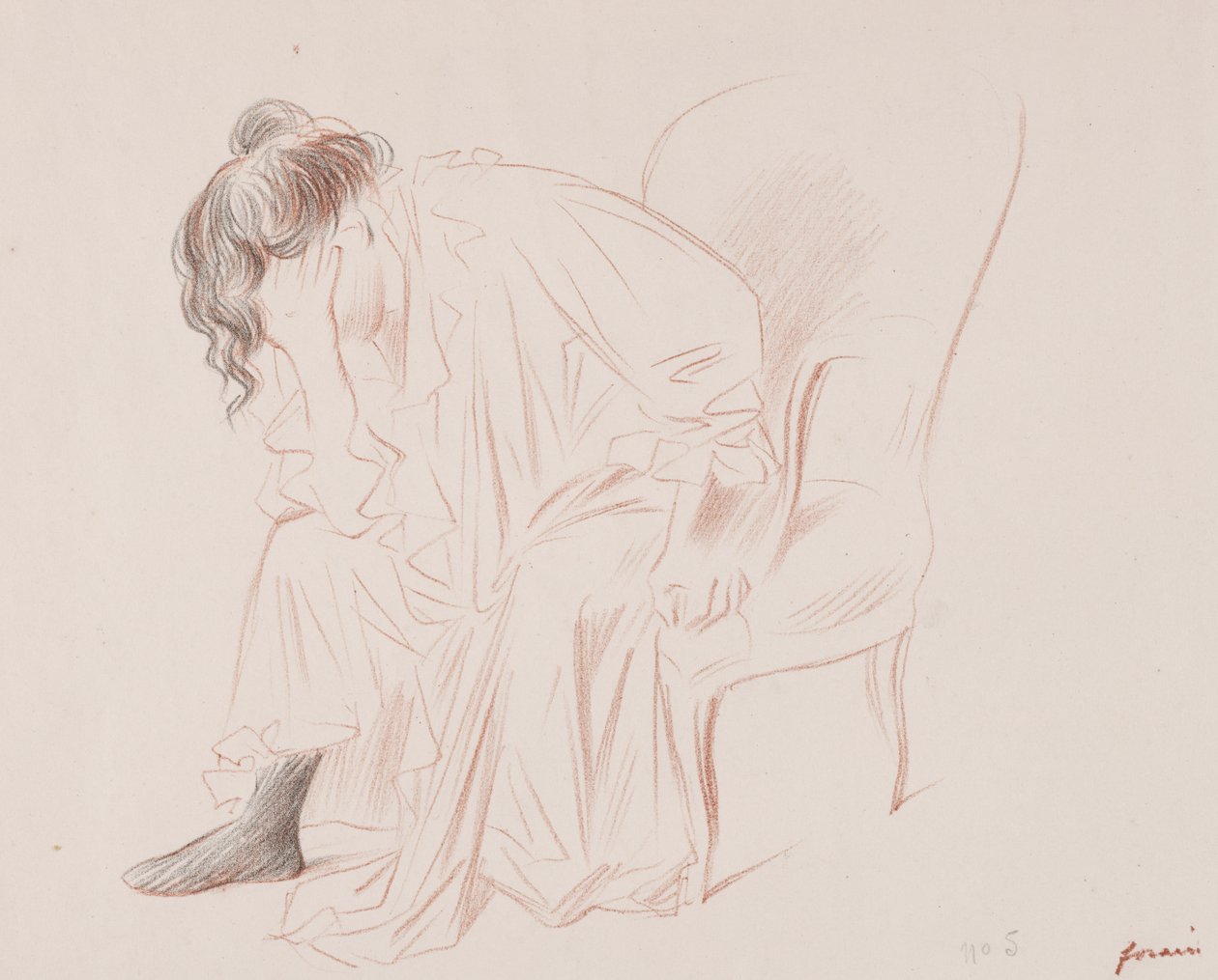 Mujer sentada de Jean Louis Forain