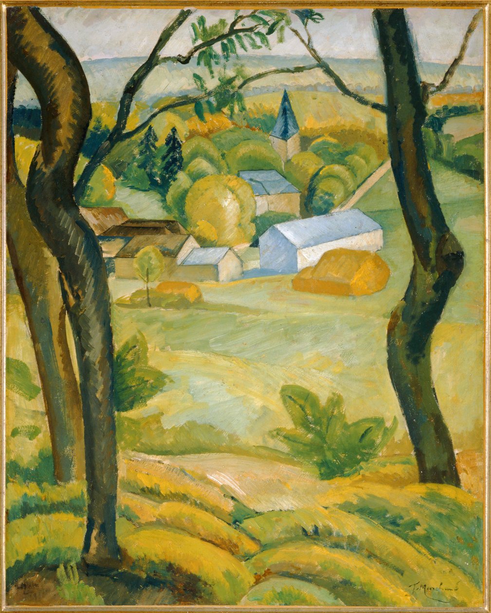 Villepreux ... (pintura sobre lienzo) de Jean Marchand