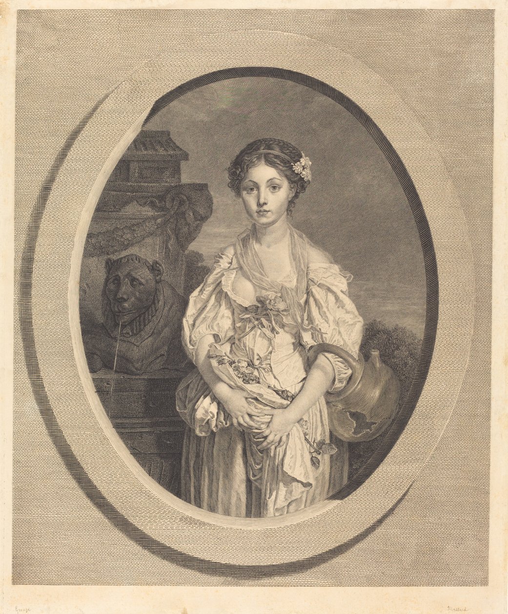 La jarra rota de Jean Massard after Jean Baptiste Greuze