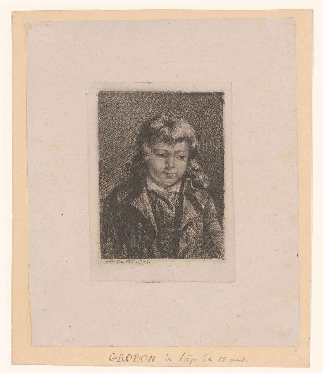 Autorretrato a los 12 años de Jean Michel Grobon