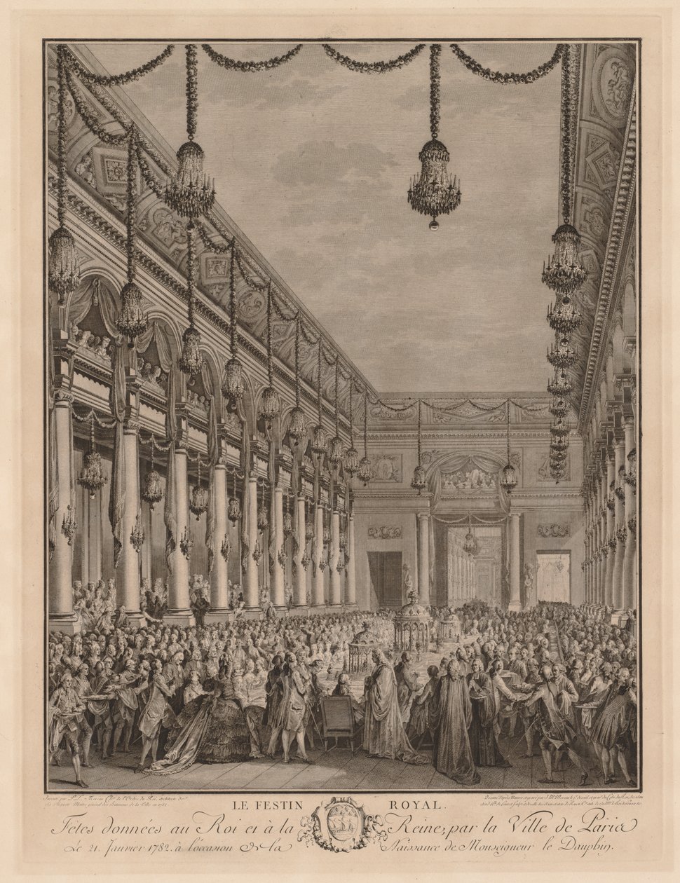 El banquete real de Jean Michel the Younger Moreau