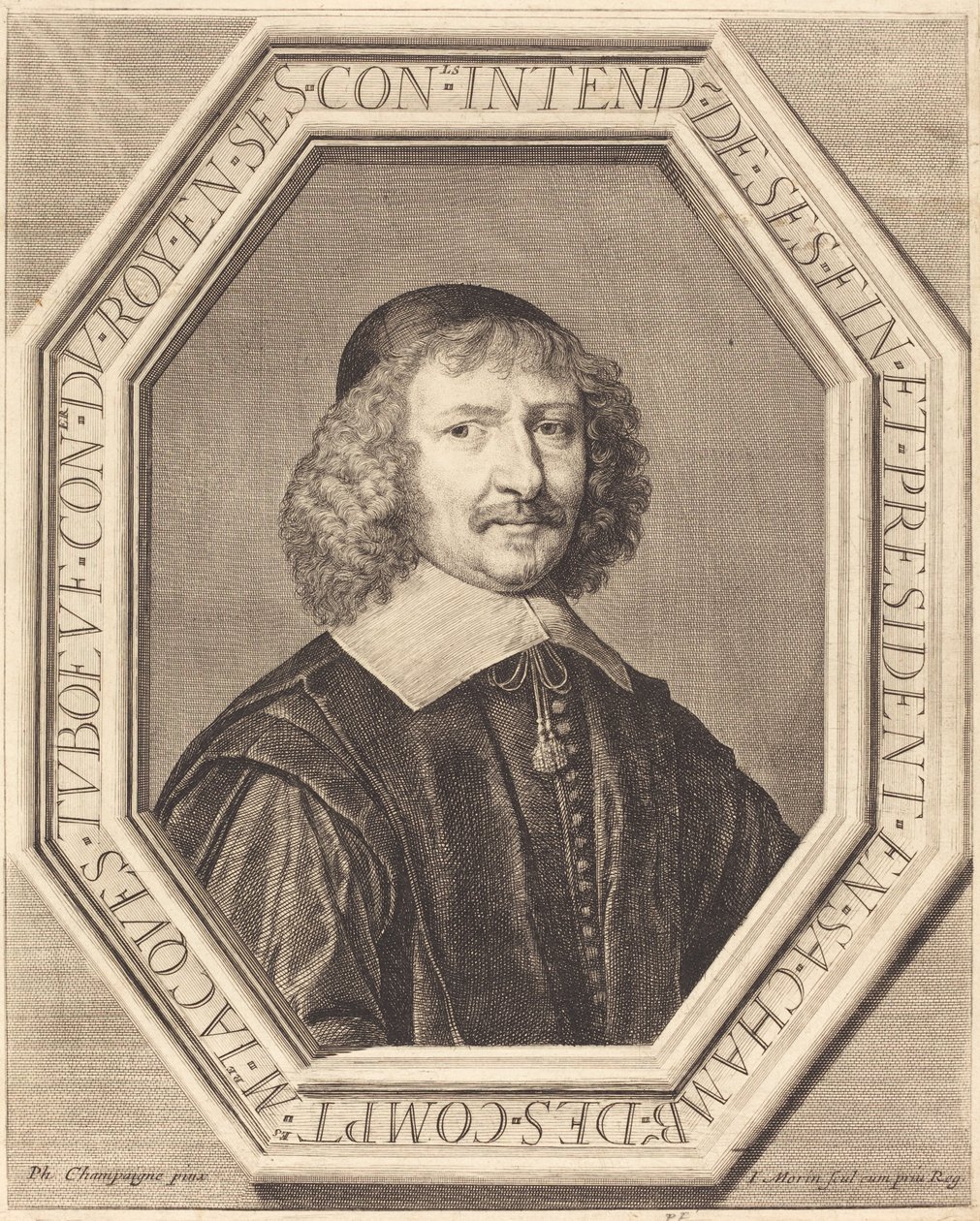 Jacques Tuboeuf de Jean Morin after Philippe de Champaigne
