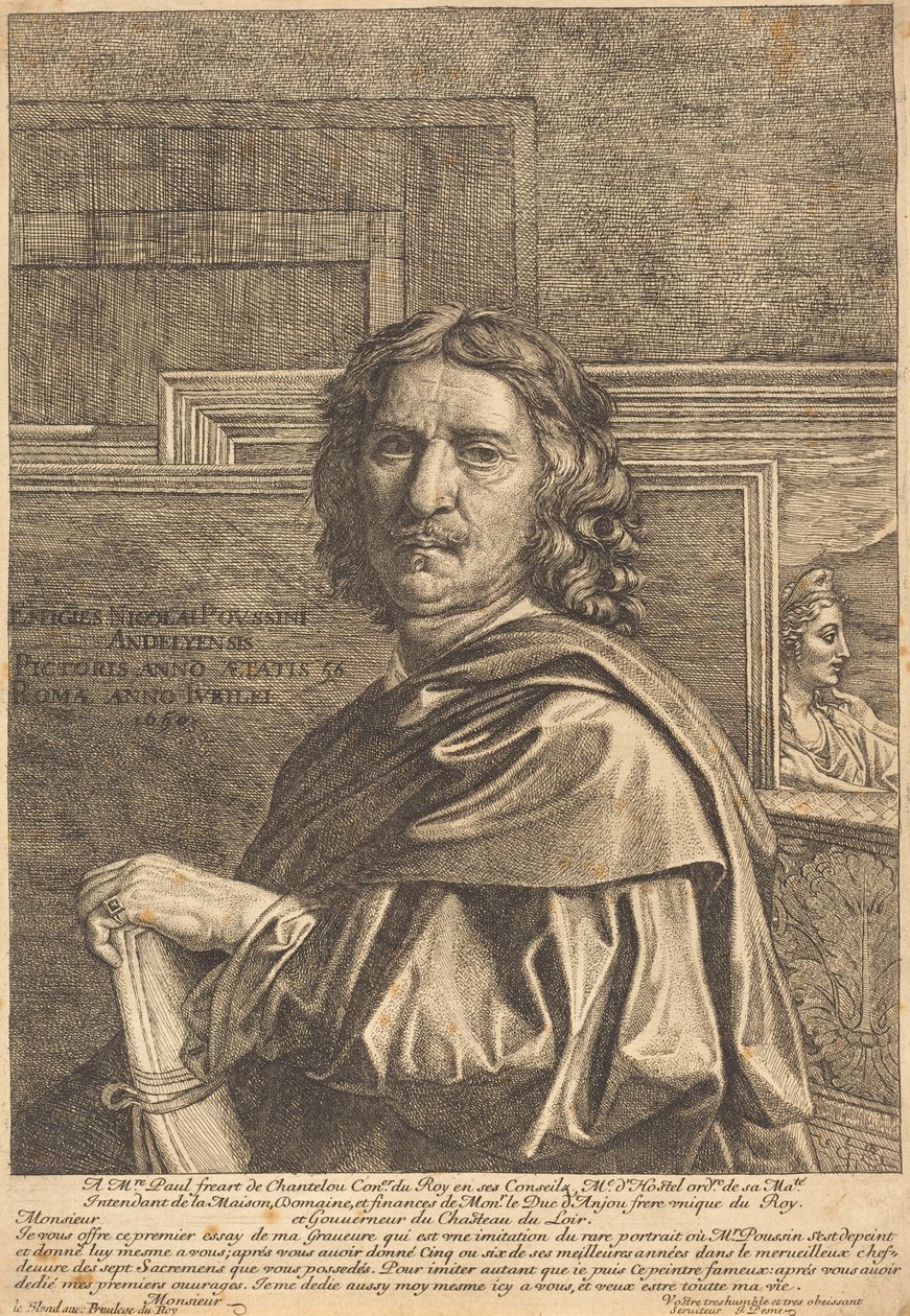 Nicolas Poussin de Jean Pesne after Nicolas Poussin