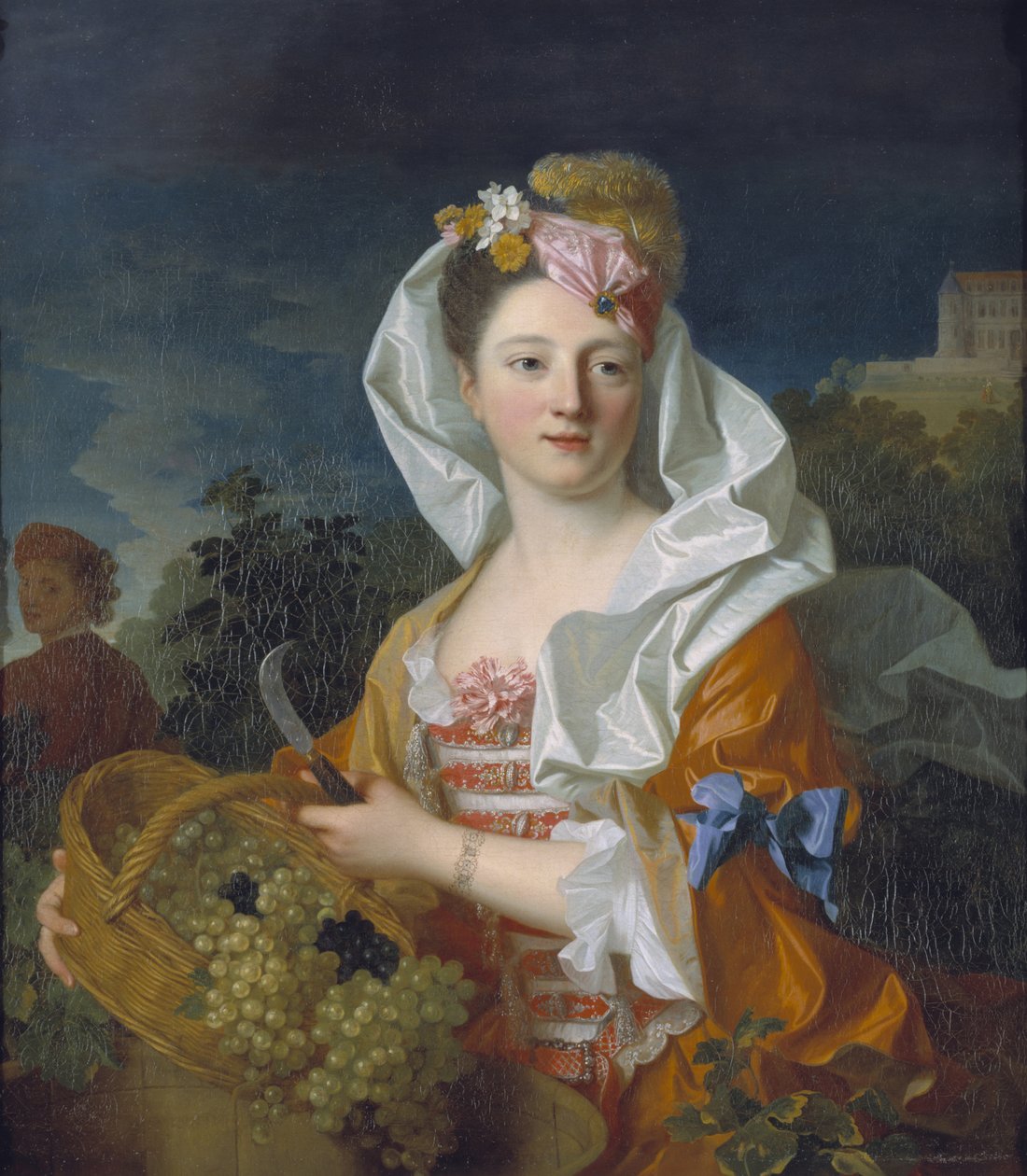 Retrato de una dama como Pomona de Jean Ranc