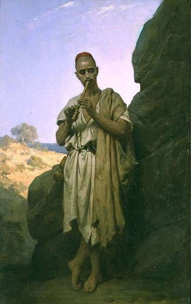 Un músico árabe de Jean Raymond Hippolyte Lazerges