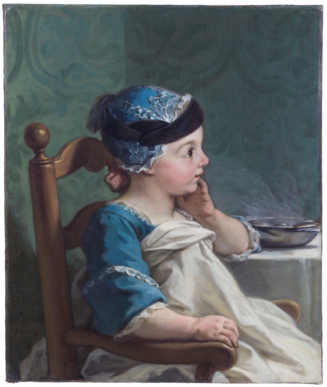 Niño en silla de niño de Jean Restout