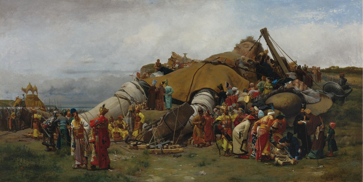 Gulliver y los liliputienses de Jehan Georges Vibert