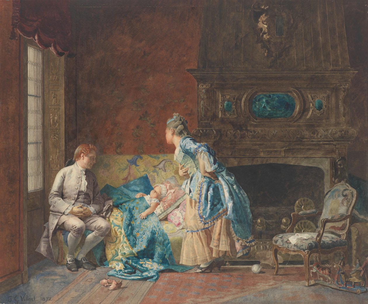 El primer bebé de Jehan Georges Vibert