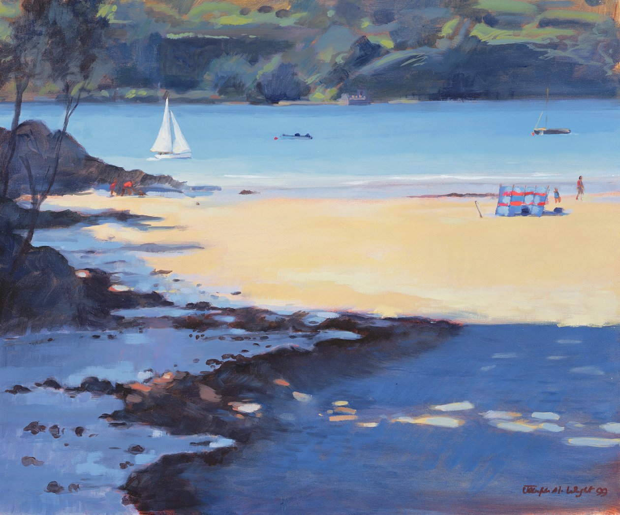 Millbay, Salcombe, 1998 de Jennifer Wright