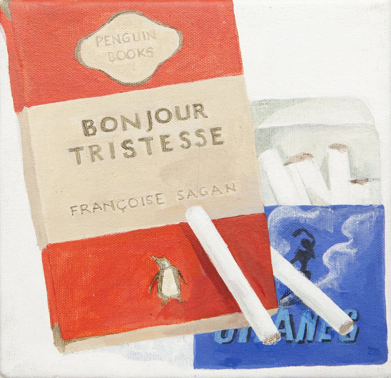 Libro Penguin, Gitanne Cigarettes (acrílico) de Jennifer Abbott