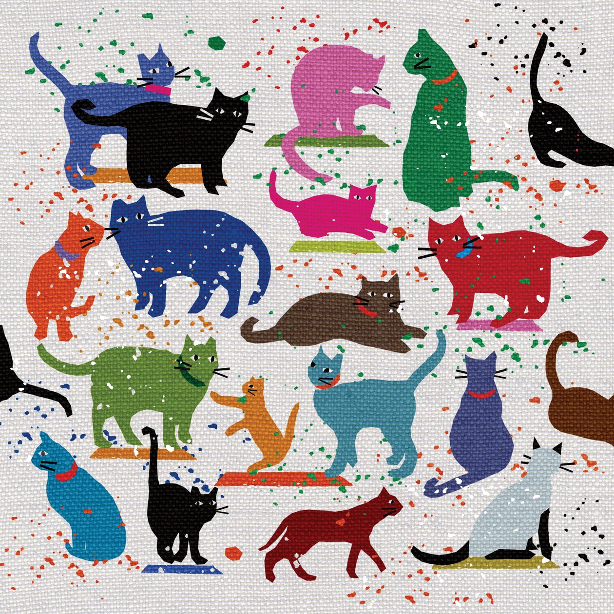 Cat Love, 2022 (técnica mixta) de Jenny Frean
