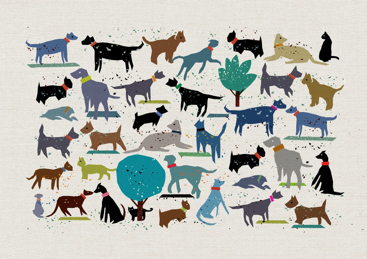 Dog Love, 2024 (técnica mixta) de Jenny Frean