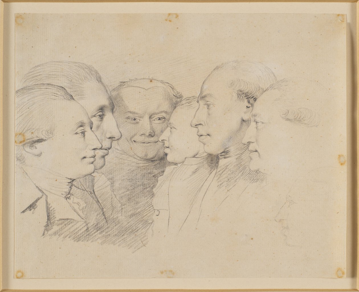 Seis cabezas de retrato de Jens Juel