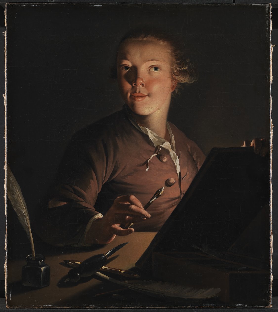 Autorretrato a la luz de las velas de Jens Juel