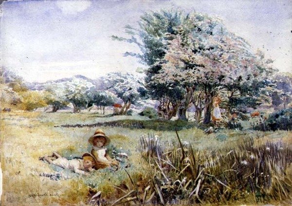 Niños en un Huerto de Jessie MacGregor