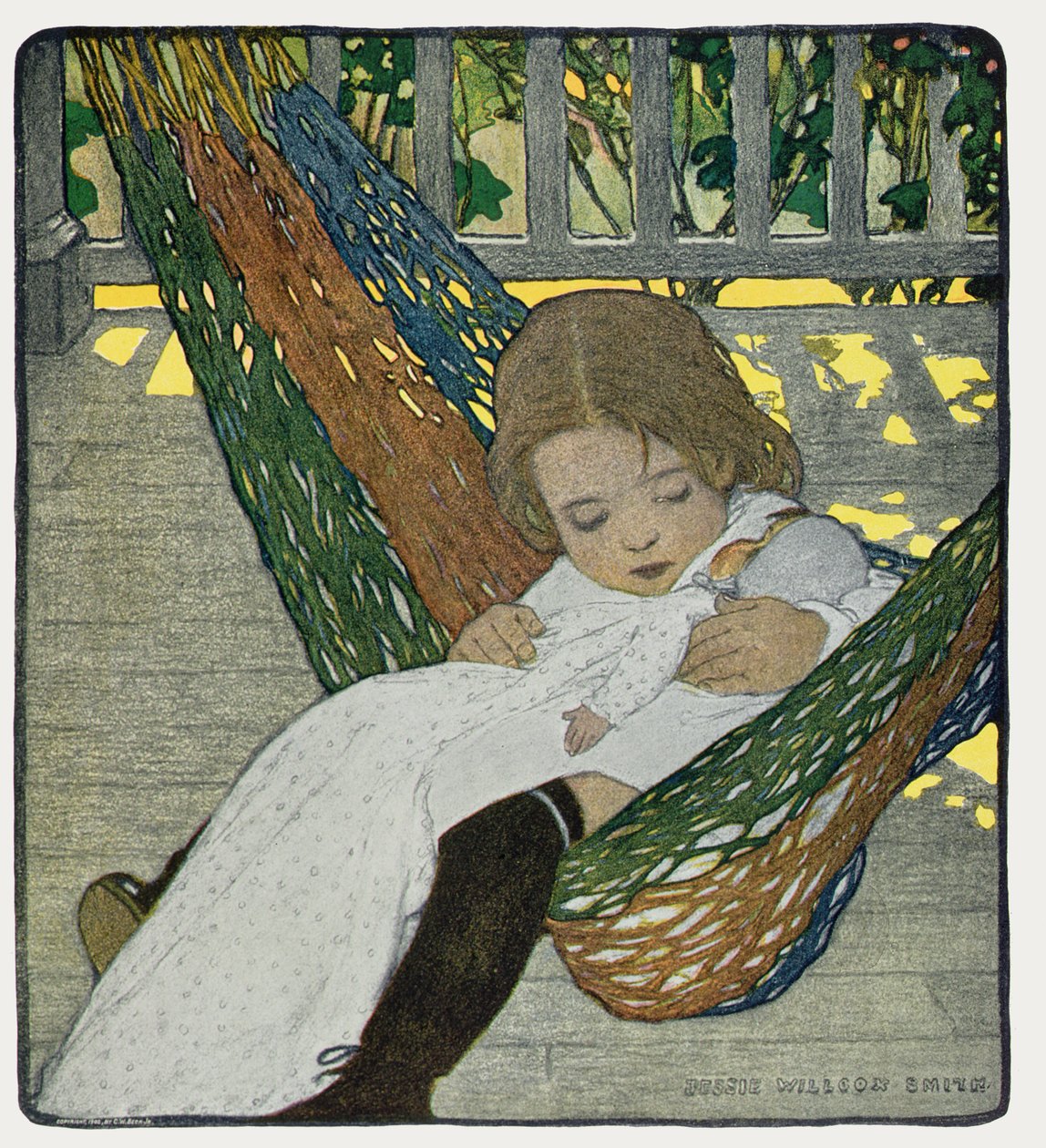 Mecer al bebé para que se duerma de Jessie Willcox Smith