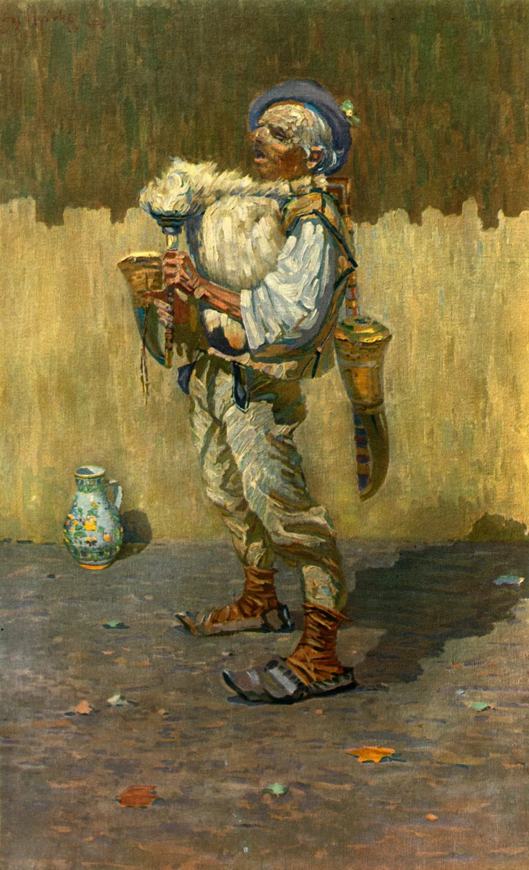 Un gaitero, Joa Uprka 1861-1940, 1948 de Joža Uprka