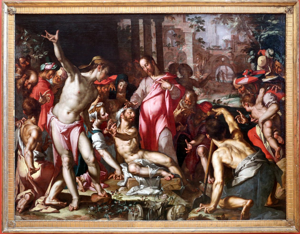 Resurrección de Lázaro de Joachim Wtewael or Utewael