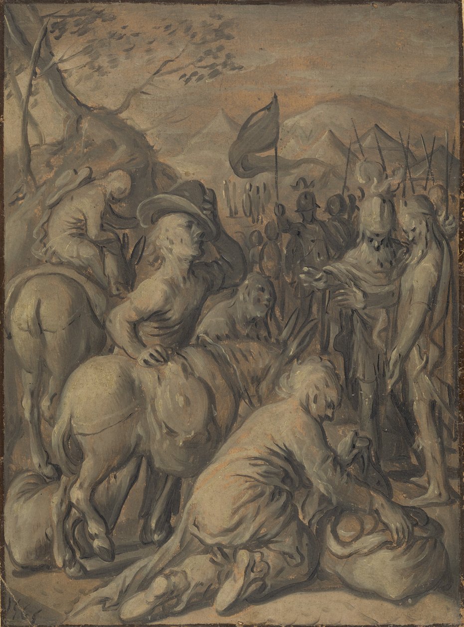 El engaño de los gabaonitas de Joachim Beuckelaer