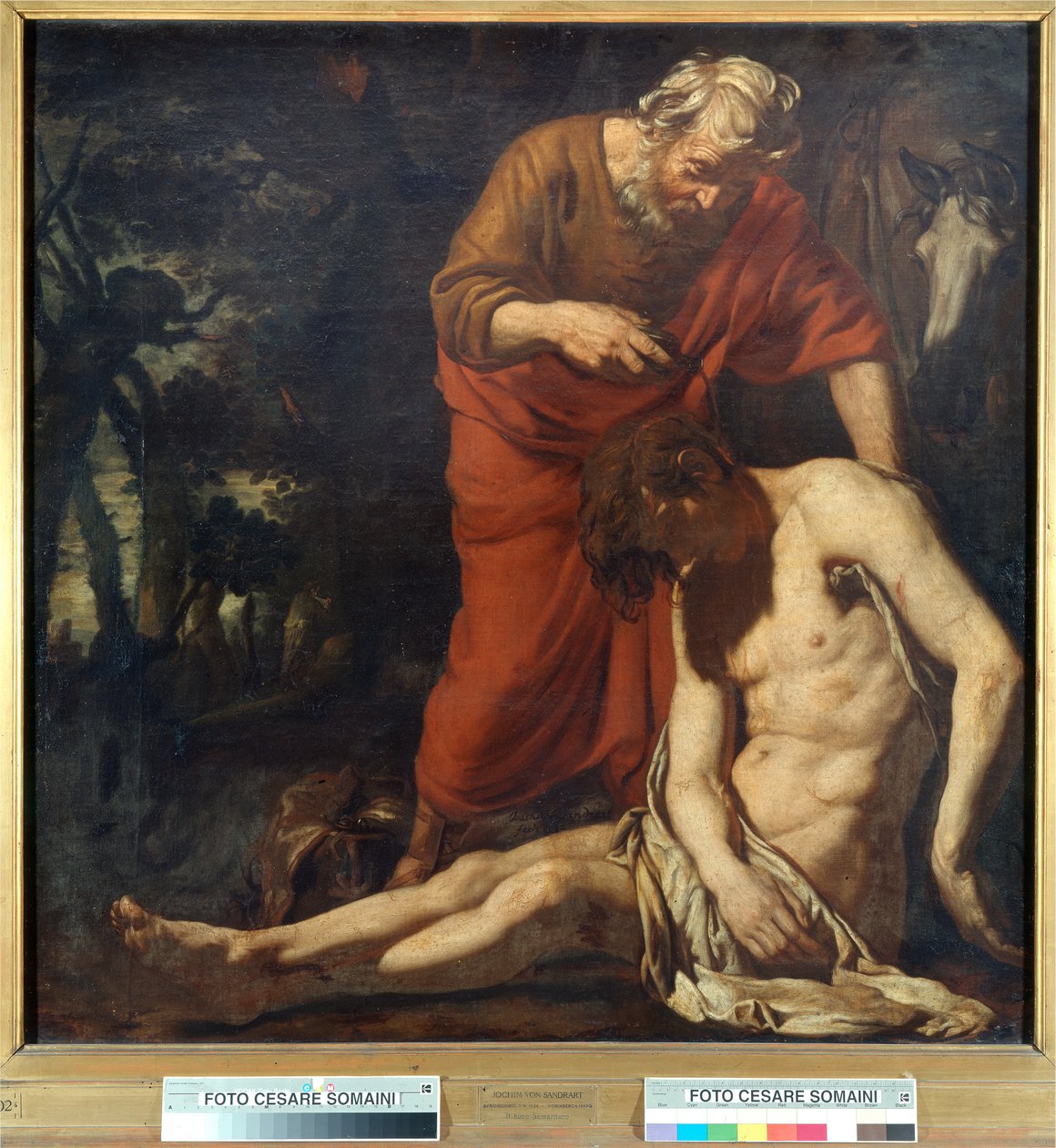 El buen samaritano de Joachim von Sandrart
