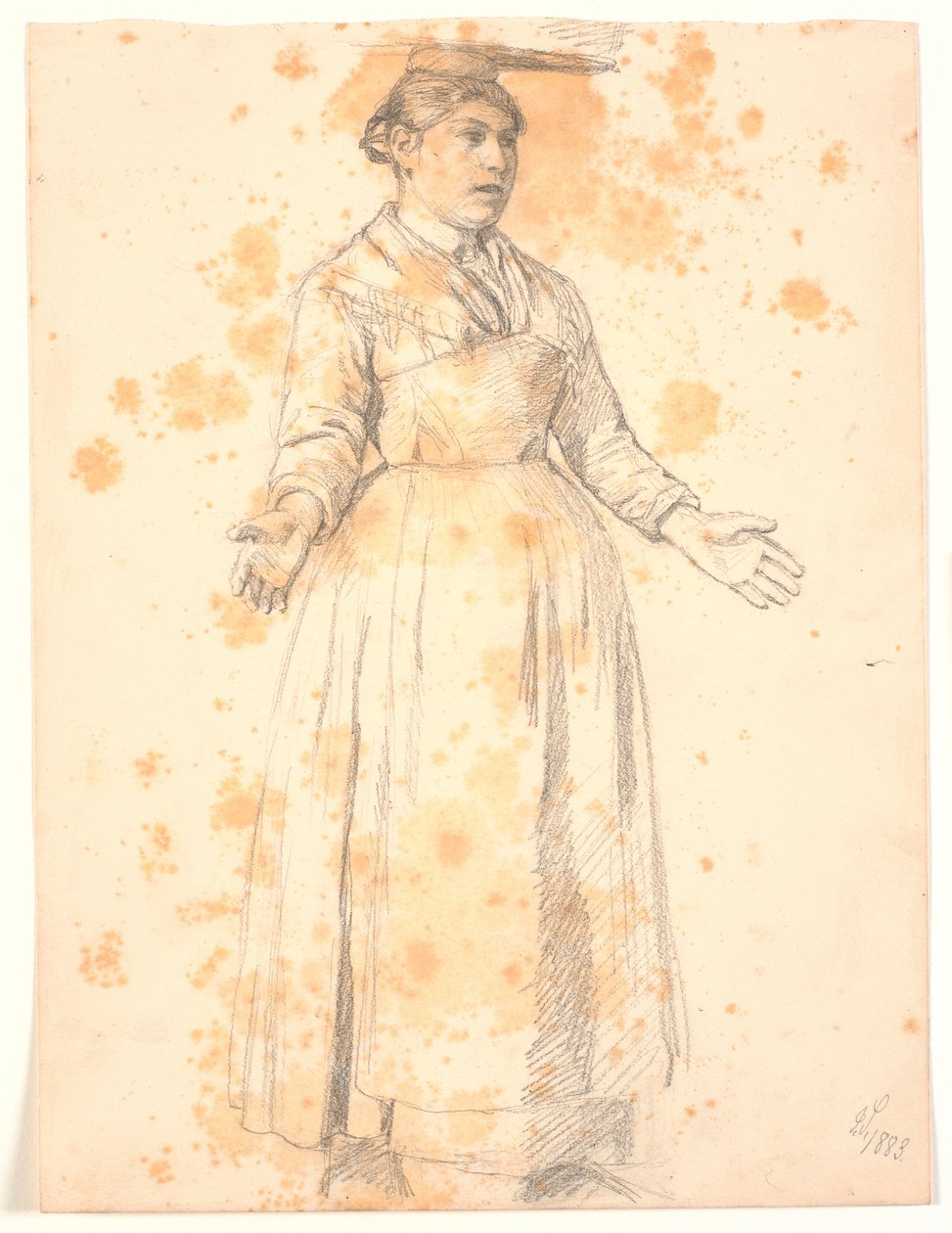 Italiana de pie con carga en la cabeza de Joakim Frederik Skovgaard
