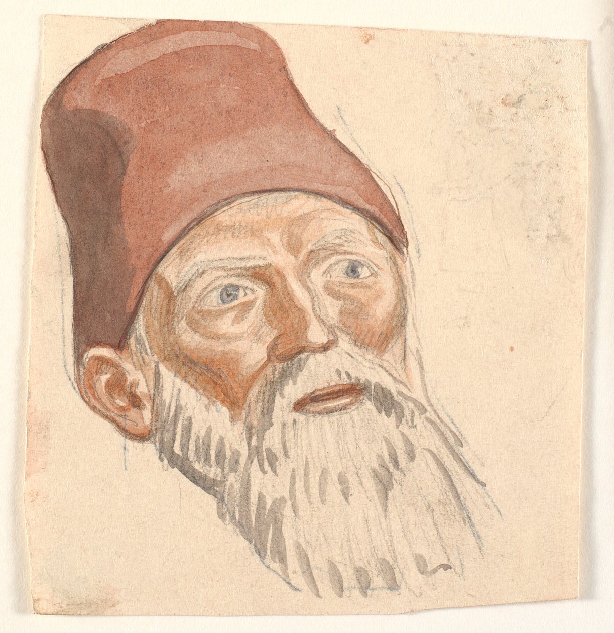 Estudio de cabeza de anciano con barba de Joakim Frederik Skovgaard