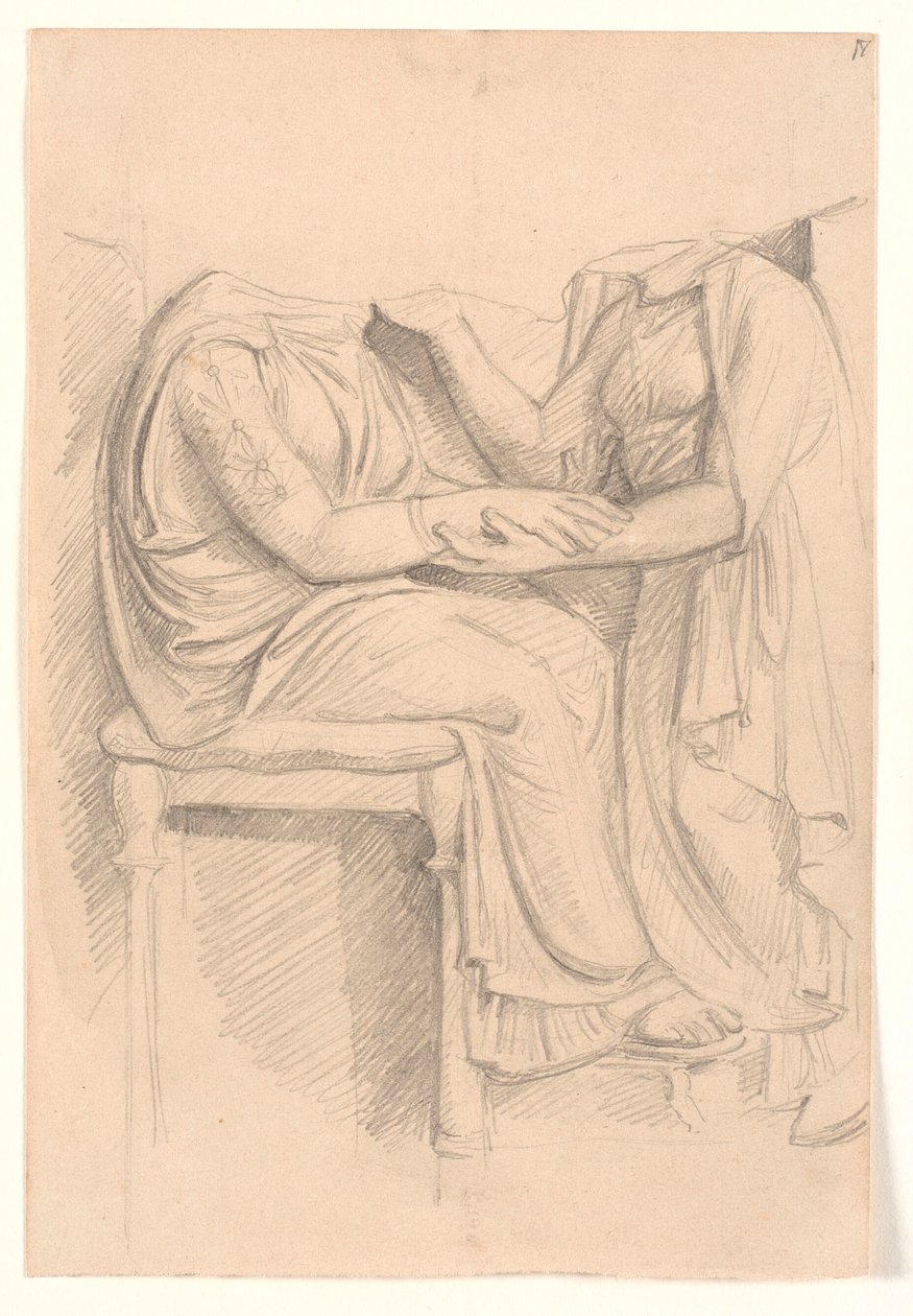 Estudio de relieve funerario ático de Joakim Frederik Skovgaard