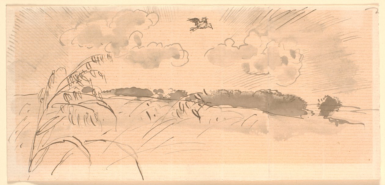 Boceto para "La alondra" de Joakim Frederik Skovgaard