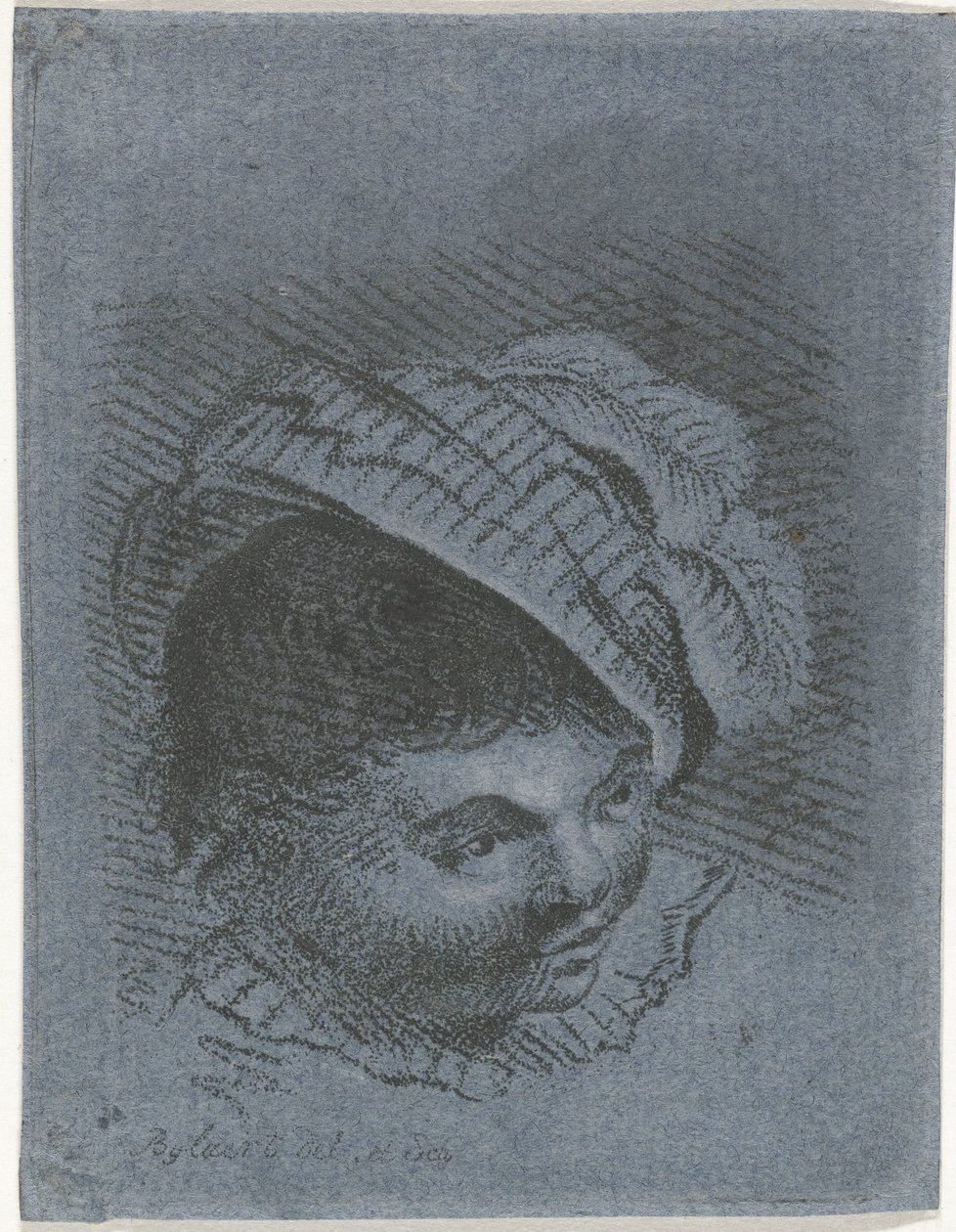 cabeza de niño con sombrero de Joannis Jacobus Bijlaert