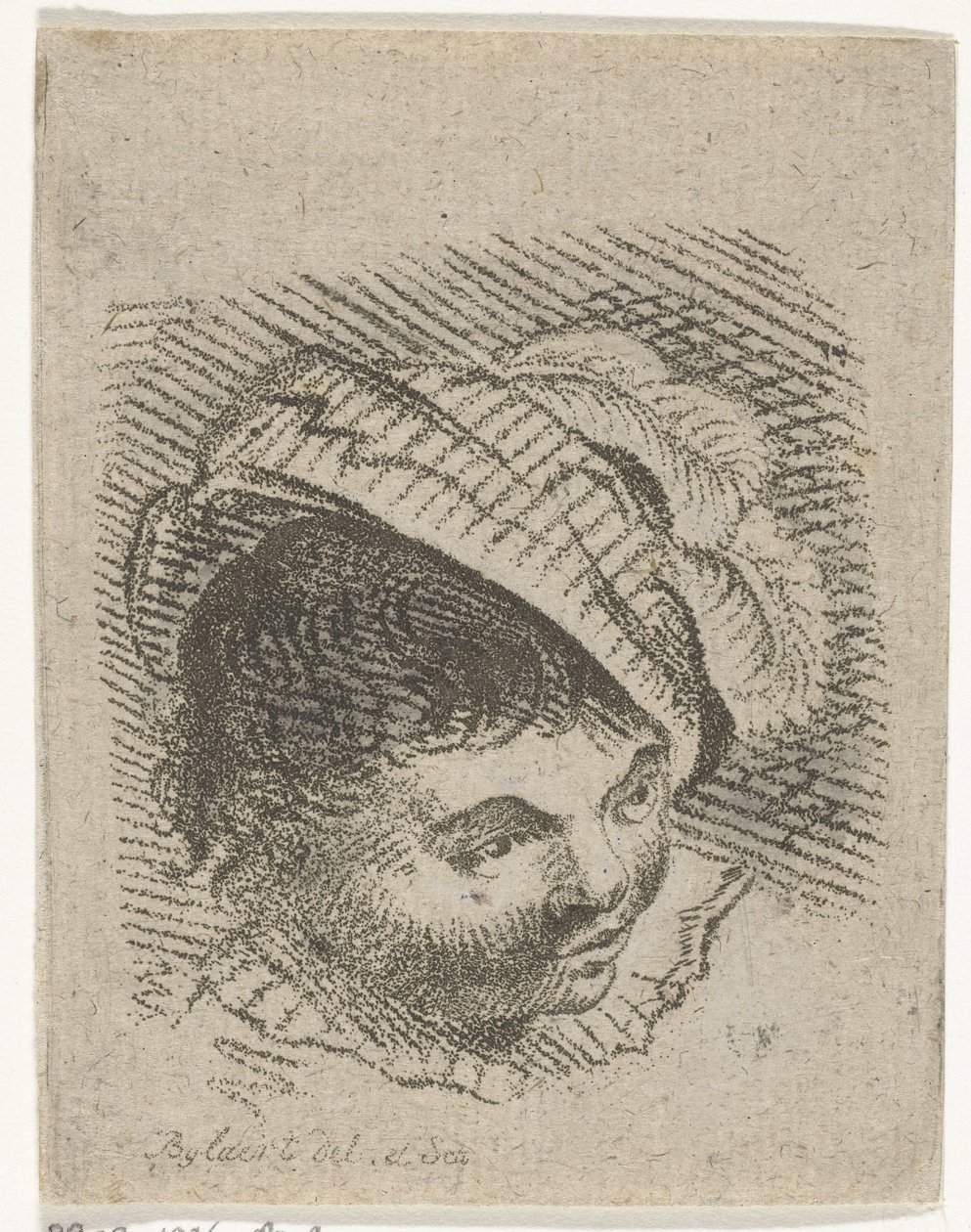 cabeza de niño con sombrero de Joannis Jacobus Bijlaert