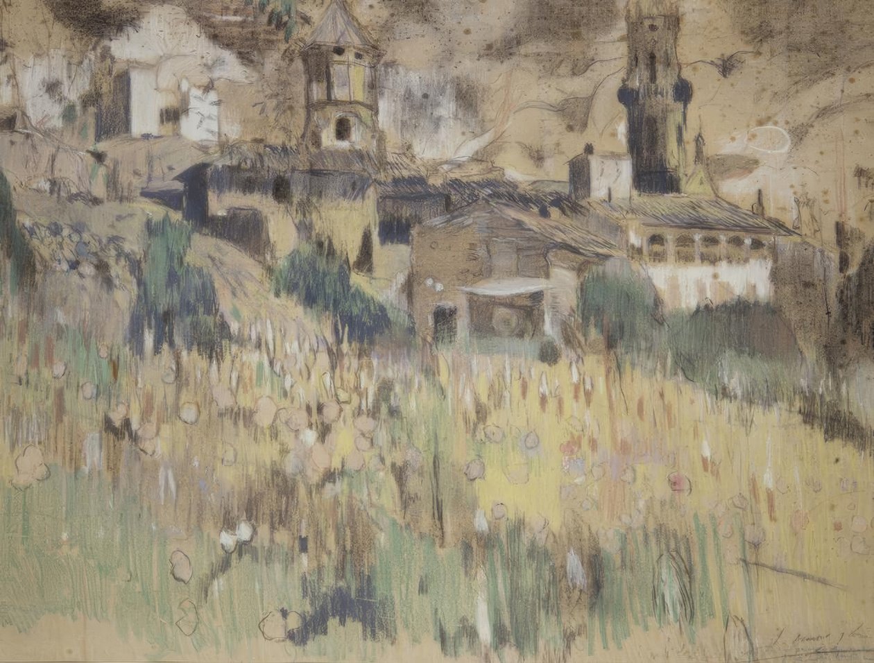Paisaje cerca de Maspujols de Joaquim Mir i Trinxet