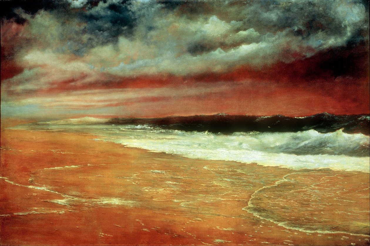 Atardecer en el Mar [La Ola Roja] de Joaquín Clausell