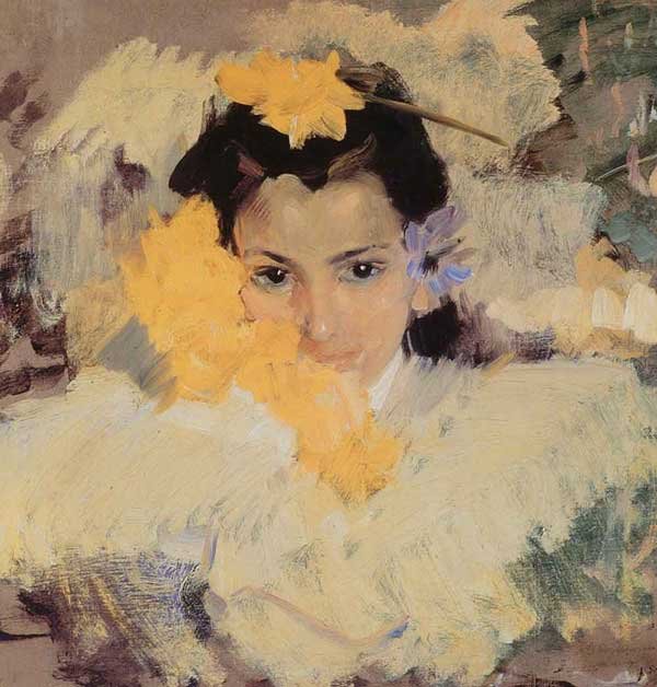 Niña con flores de Joaquín Sorolla