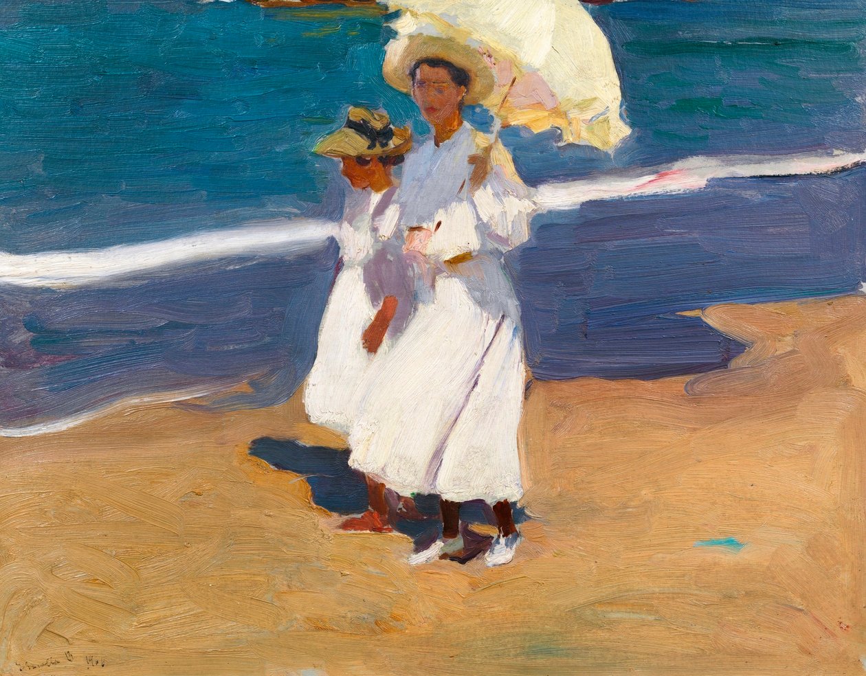 En la playa de Joaquín Sorolla