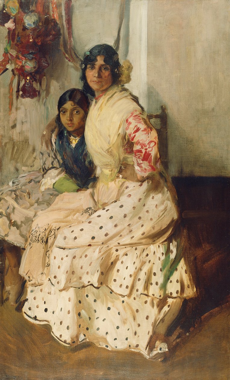 Pepilla la gitana y su hija de Joaquín Sorolla