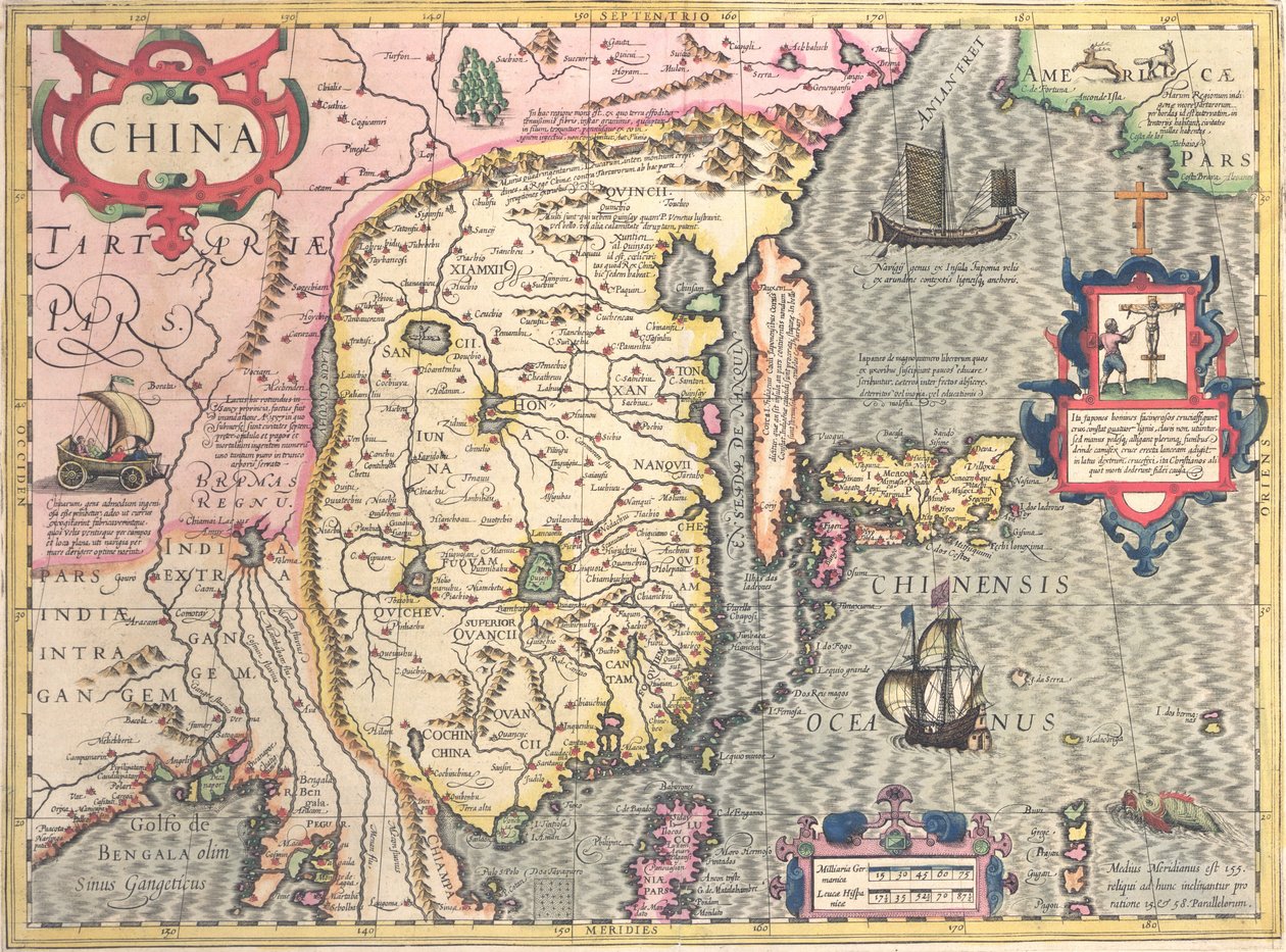 China, c.1607 de Jodocus Hondius