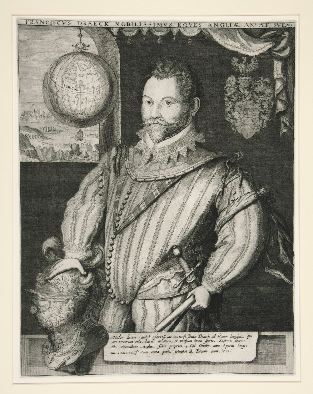 sir francisco drake de Jodocus Hondius