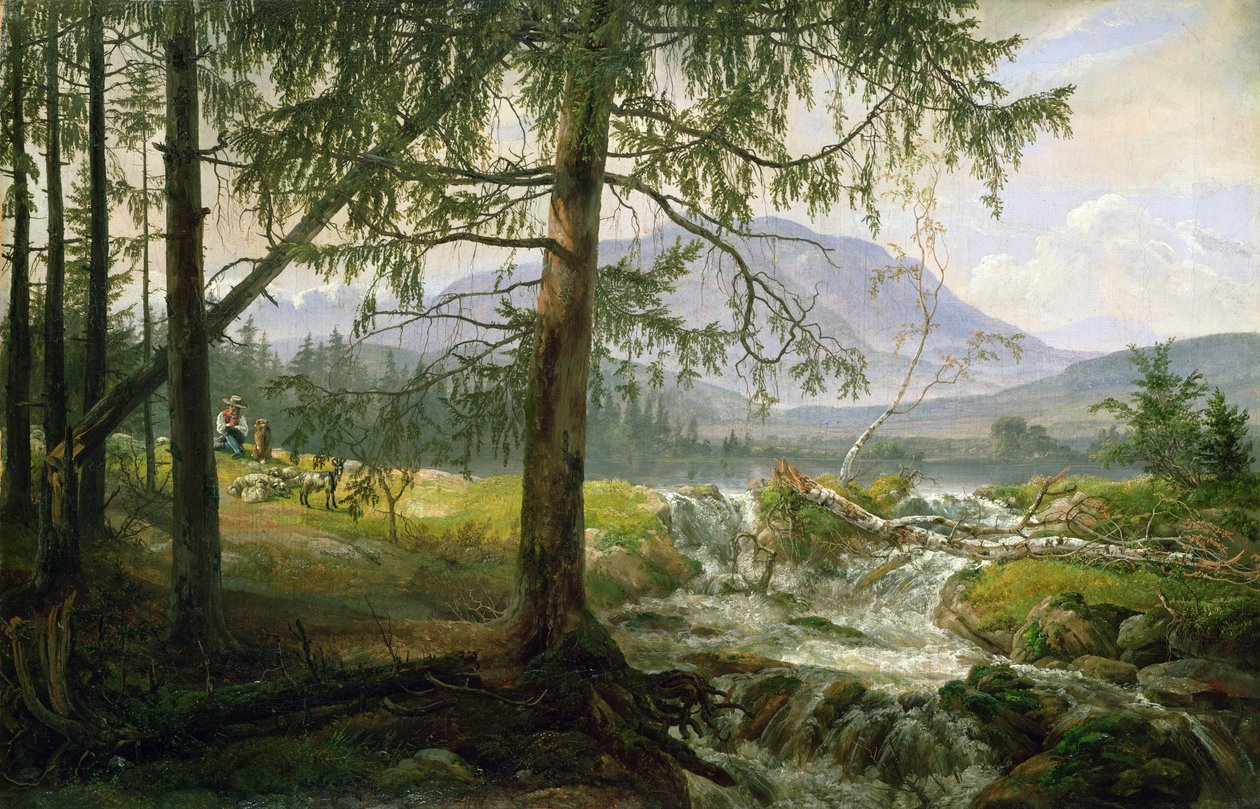 Paisaje del norte, 1822 de Johan Christian Dahl