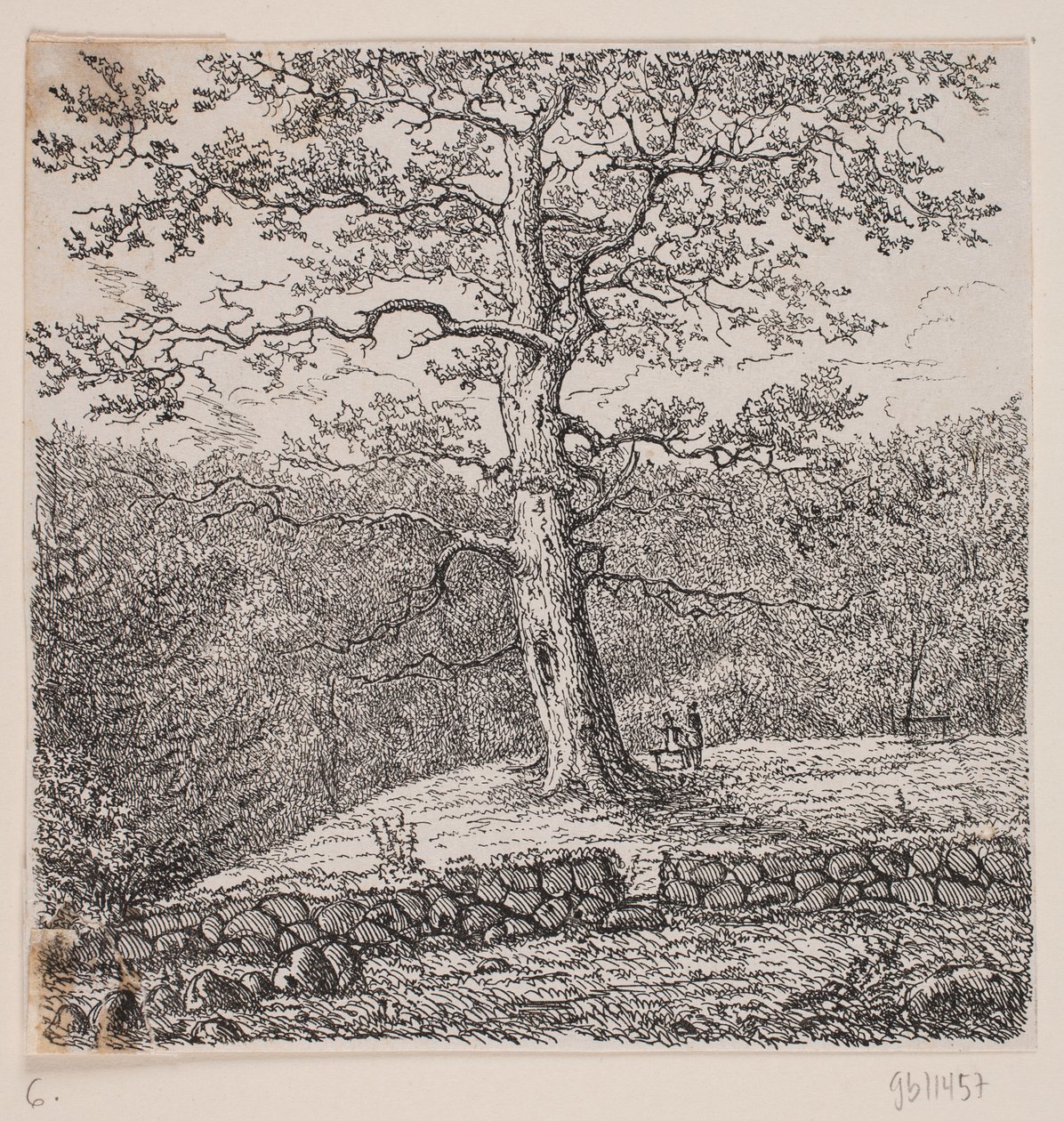 El roble de Niels Ebbesen en Nørreris de Johan Aagaard
