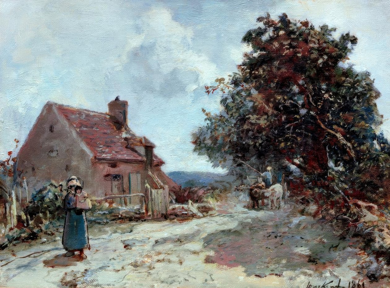 En los alrededores de Nevers de Johan Barthold Jongkind