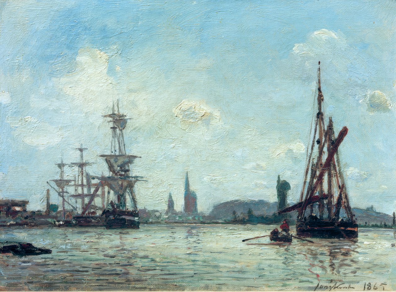 El Sena en Rouen de Johan Barthold Jongkind