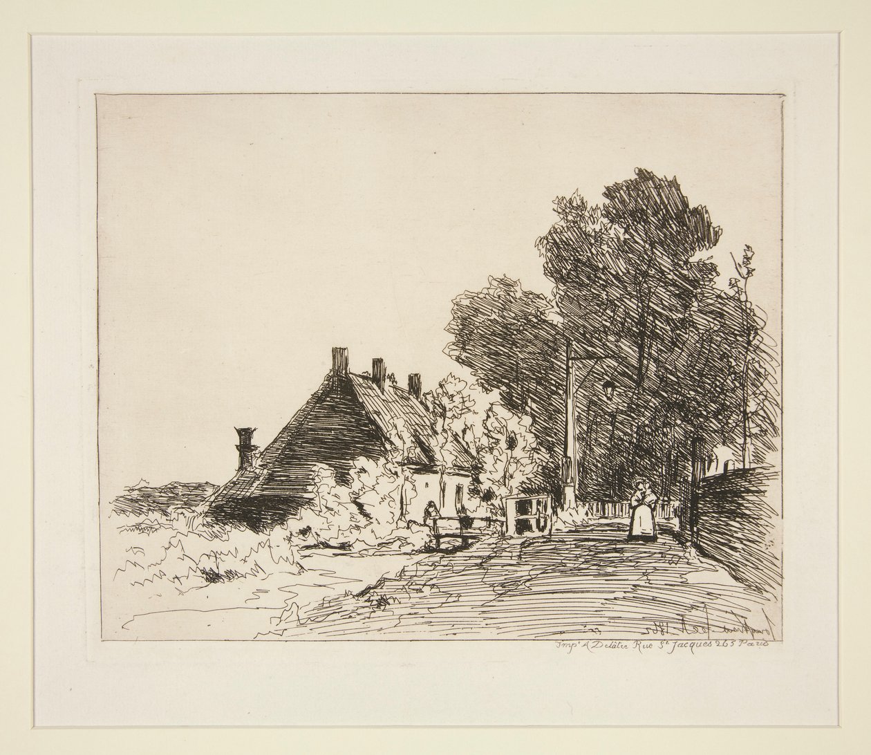 La Nourrice (La niñera) de Johan Barthold Jongkind