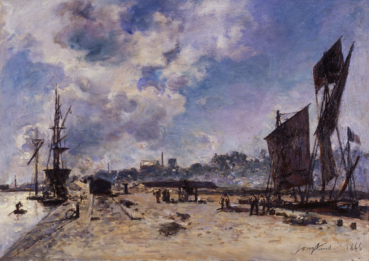 Muelle en Honfleur de Johan Barthold Jongkind